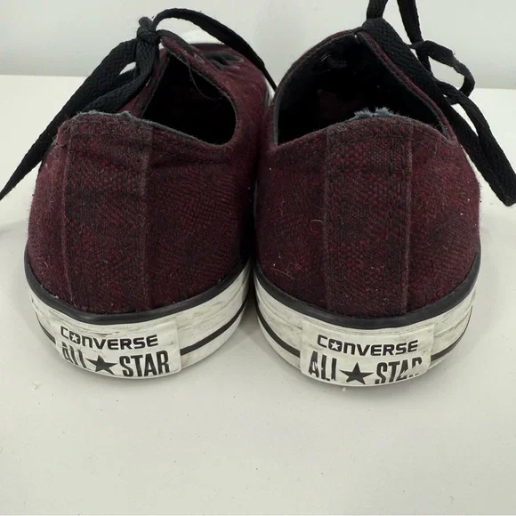 Converse Burgundy and Black Sneakers Unisex M 10/ W 12 - Picture 5 of 9